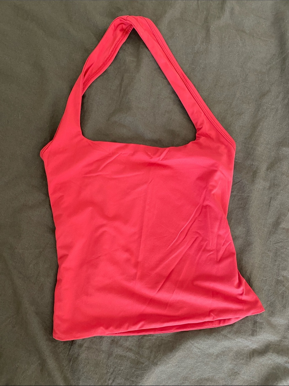 SHEIN Bright Red Halter Tank Top